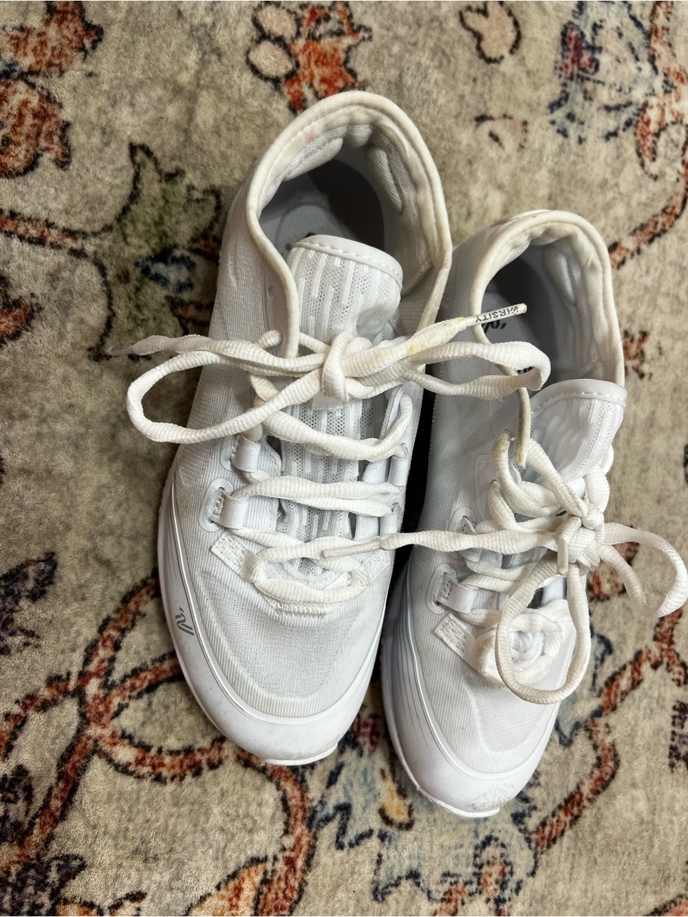 Varsity White Women's Lace-Up Cheer Sneakers